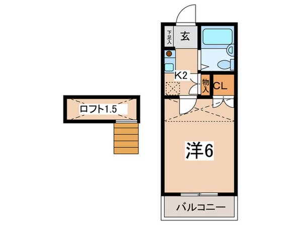 ハイツラビットの物件間取画像